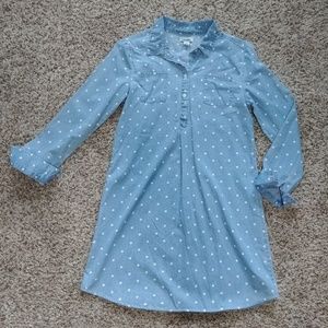 Chambray Polka Dot Tunic/Dress
